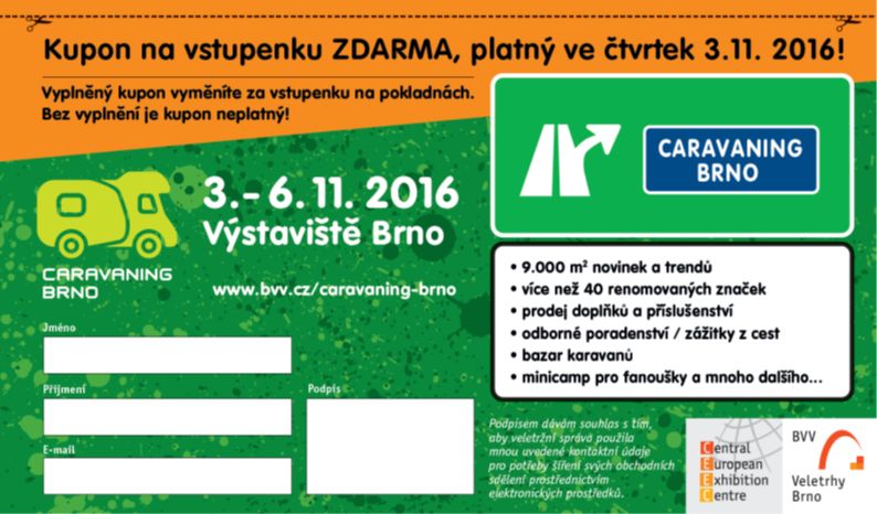 Caravaning Brno 2016_pozvánka na čtvrtek
