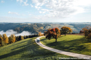 Jízda krajinou. © Oberösterreich Tourismus GmbH / CM Visuals